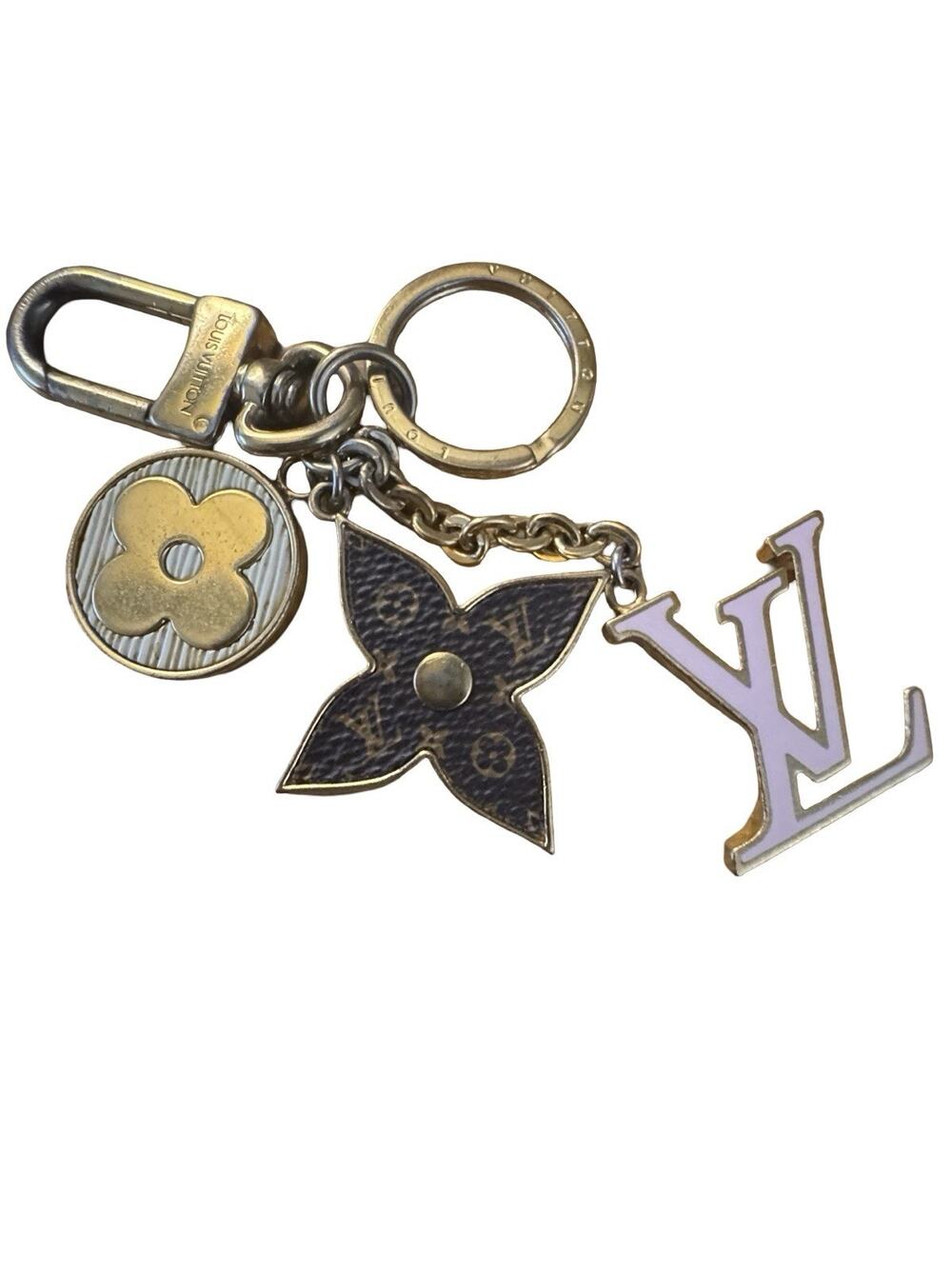 Louis Vuitton Spring Street Bag Charm Key Holder M69008 Monogram Pink LV Italy